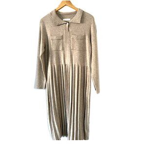 NWOT Knit One Piece Classic Pleated Dress